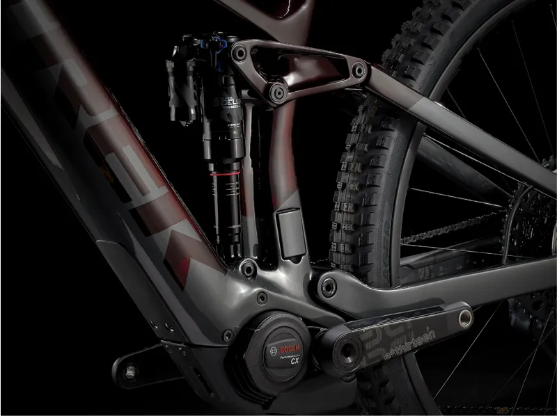 Trek Rail 9.9 X01 29er Electric Bike 2021 Red Smoke/Lithium Grey-3